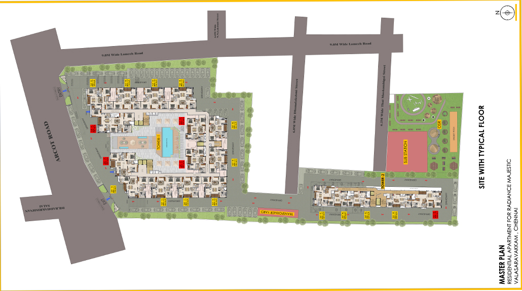 Radiance Majestic Valasaravakkam Premium Homes and Commercial Spaces 96.4L Onwards